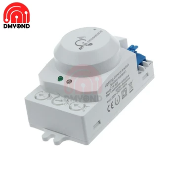 AC 220V 240V micro-ondas Interruptor do Sensor de Radar de Movimento de Corpo do Sensor Interruptor de Luz de 5,8 ghz HF LED Forno o Corpo do Sistema Detector de Movimento de Interruptor