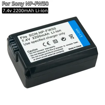 Câmara Bateria NP-FW50 NPFW50 NP FW50 7.4 V 2200mAh recarregável digital bateria para Sony NEX-5 NEX-6 NEX-5R A55 A33 A7 A7R A6000