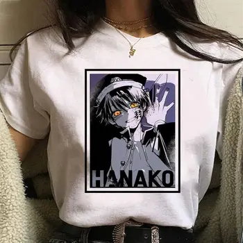 Kawaii Anime Japonês Wc Vinculado Hanako Kun T-Shirt Das Mulheres De Desenho Animado Engraçado Inuyasha Camiseta Unisex Shaman King Gráfica Tees Feminino