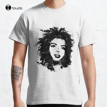 Lauryn Hill (Monocromático) Clássica T-Shirt Camiseta Personalizada Aldult Adolescente Unisex Impressão Digital de Moda Engraçado Novo Xs-5Xl