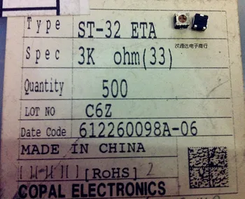 Novo Original 100% ST-32ETA3K ST32ETA302 3K 3X3MM de resistência variável aparador de potenciômetro (MUDAR)