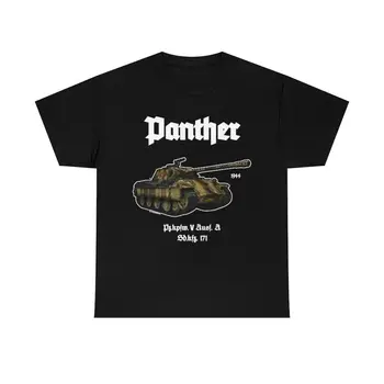 Panther Versão 1 da segunda guerra mundial Tanque T-Shirt alemão Panzer Militares do Exército Tee Homens 100% Algodão Casual T-shirts Solta Top Tamanho S-3XL