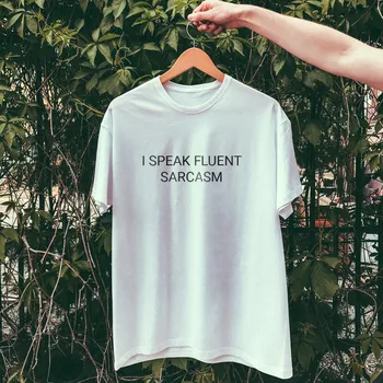 Skuggnas eu Falo Fluente o Sarcasmo T-Shirt tumblr engraçado tees Unisex Sarcasmo camiseta casual, tops, t-shirt tumblr grunge roupas
