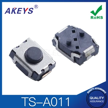 TS-A011 3 * 4 * 2-pin envolto tartaruga ficar com tachinhas fixas do fabricante de venda directa, interruptor do toque pequeno botão
